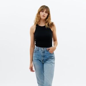 Kotn High Neck Tank Top Black